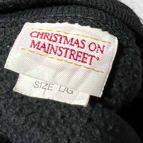 Vintage 1980s Christmas on Main Street Xmas 80s Ugly Sweater Sweatshirt - Picture 7 of 7